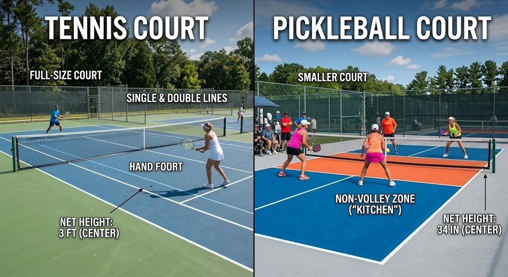 Pickleball vs Tennis Court (3)