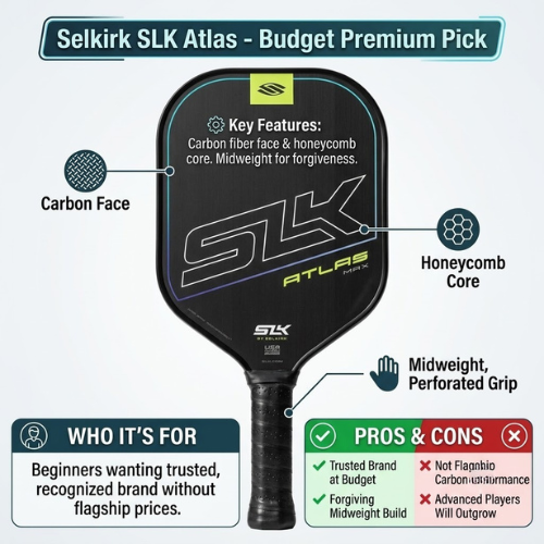 Selkirk SLK Atlas budget pickleball paddle