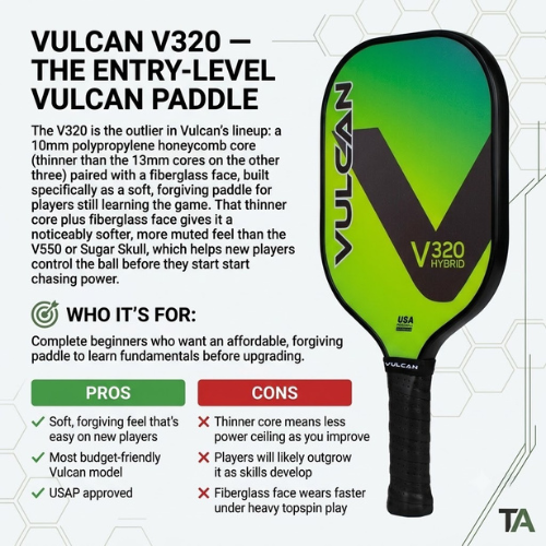4 Best Vulcan Pickleball Paddles Comparison Chart