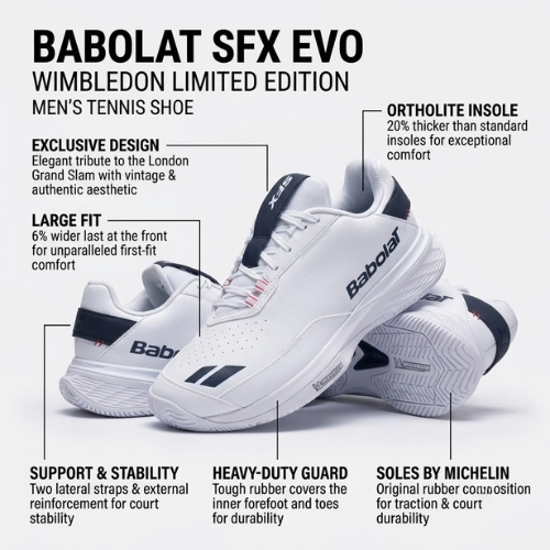 Babolat SFX Evo All Court Wimbledon Limited Edition Tennis Shoes