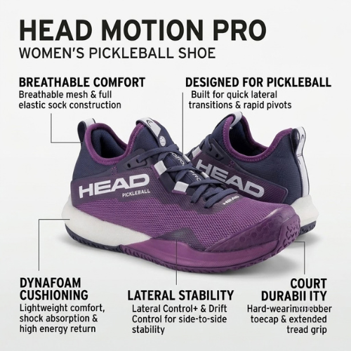 HEAD Motion Pro Pickleball Shoe women's model