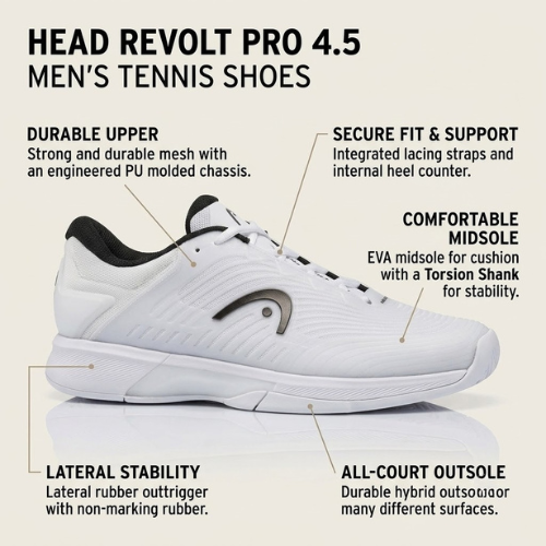 HEAD Revolt Pro 4.5 Tennis Shoes men's model