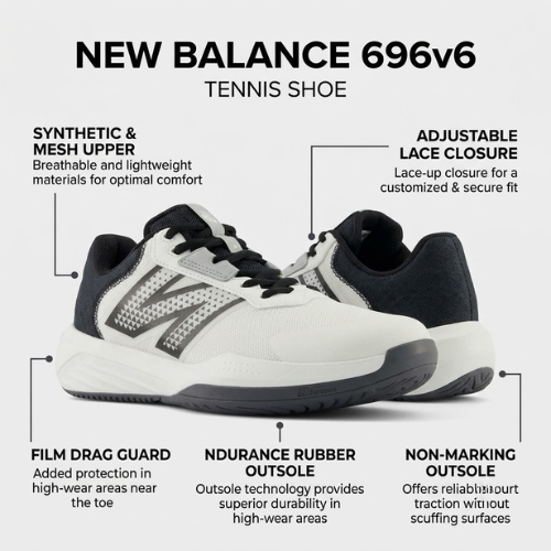 New Balance Pickleball Shoes - New Balance 696 V6 Tennis Shoe Women's